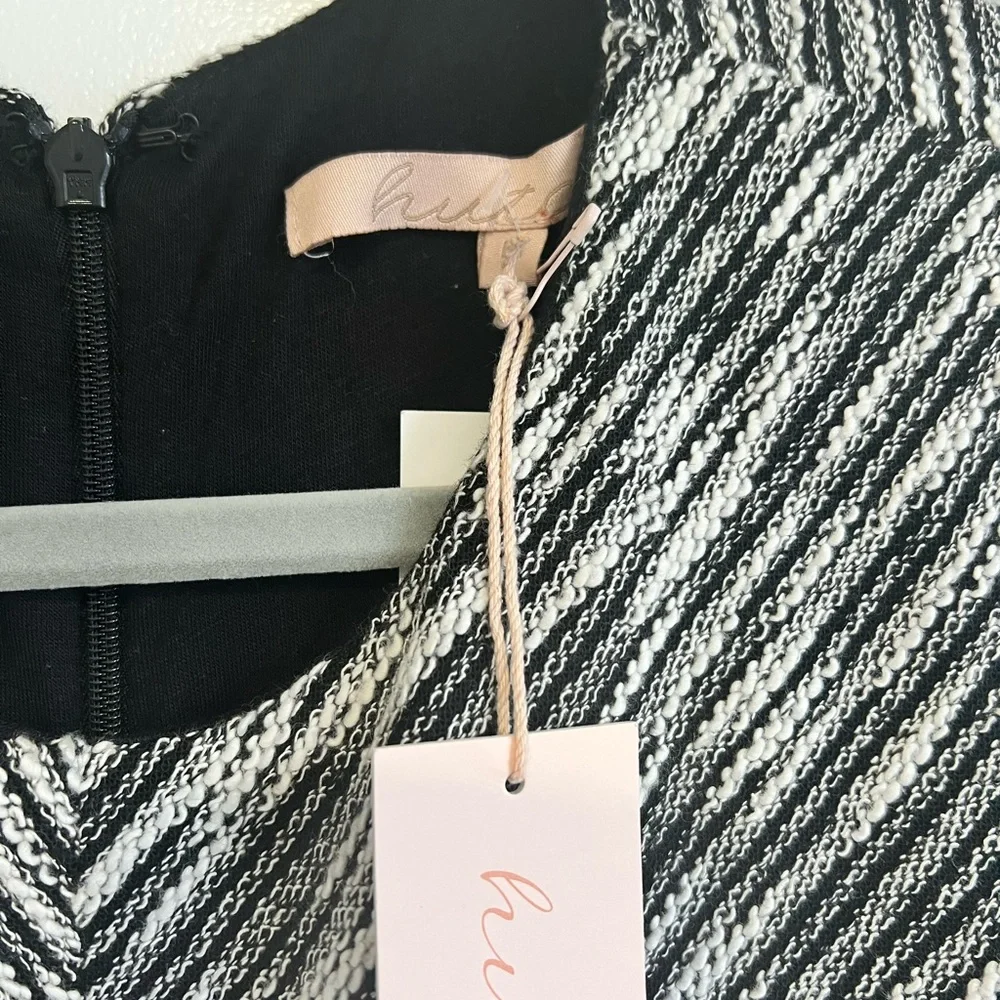 Anthropologie Hutch Dress NWT Avery Fit & Flare Black White Size M BEAUTIFUL! - Picture 9 of 11